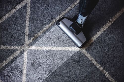 carpet cleaner in action